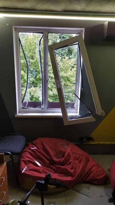 Nordcurrent office interior after bombing