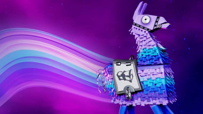 A Fortnite llama.