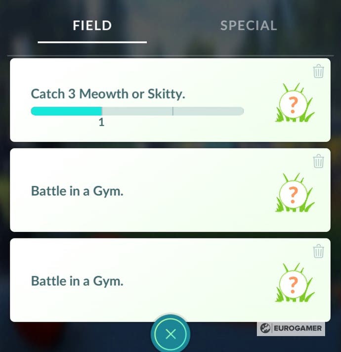 current research tasks pokemon go