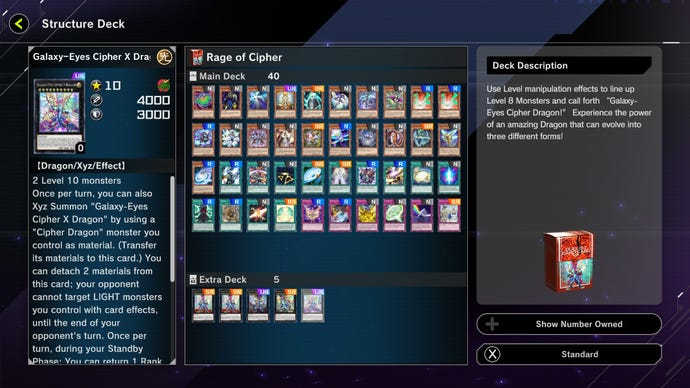 Rage of Cipher structure deck