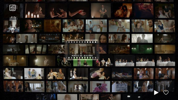 A wide shot of the library of clips in Immortality