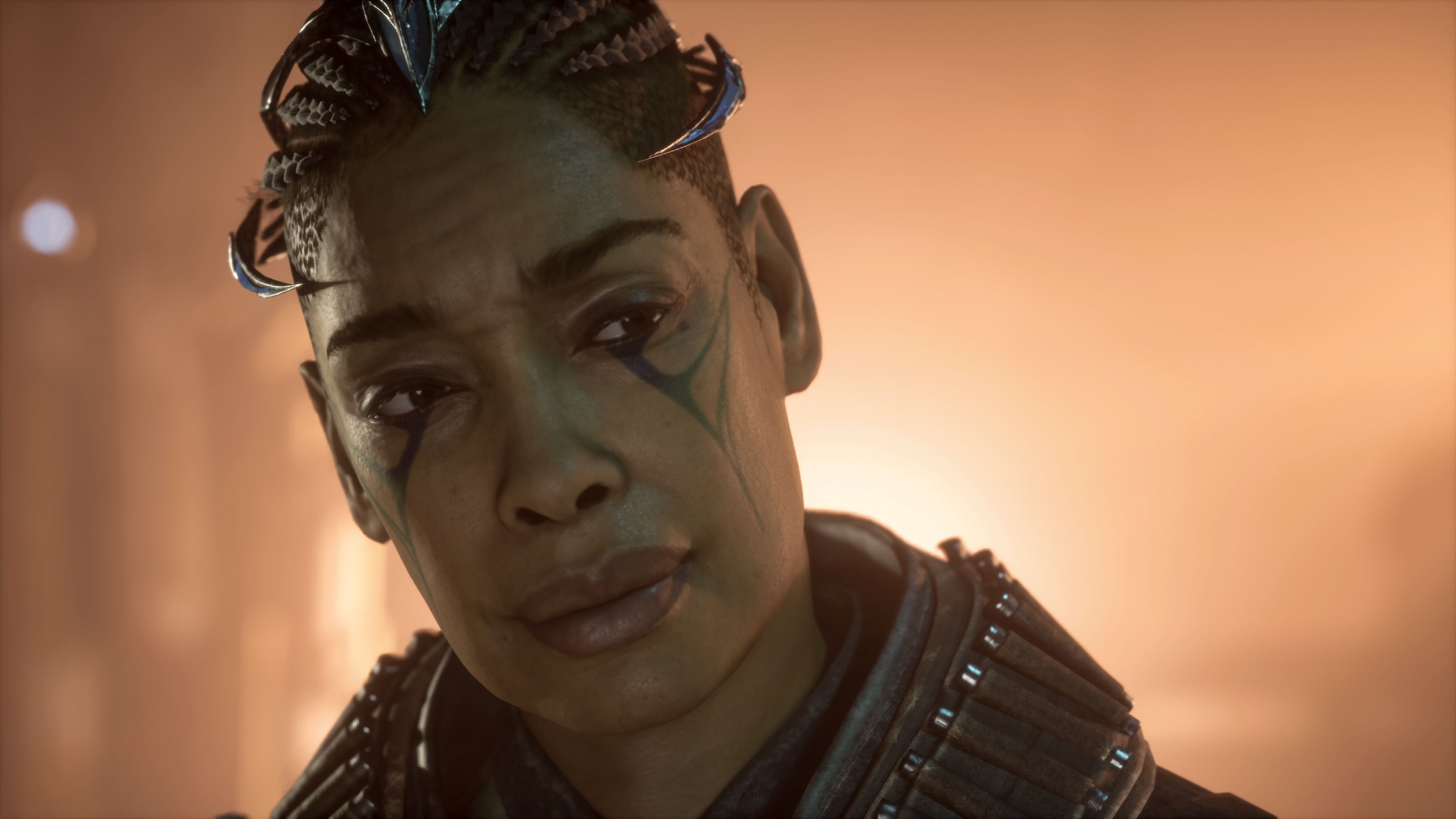 A close up of Gina Torres&rsquo;s character General Kirkan in Immortals Of Aveum