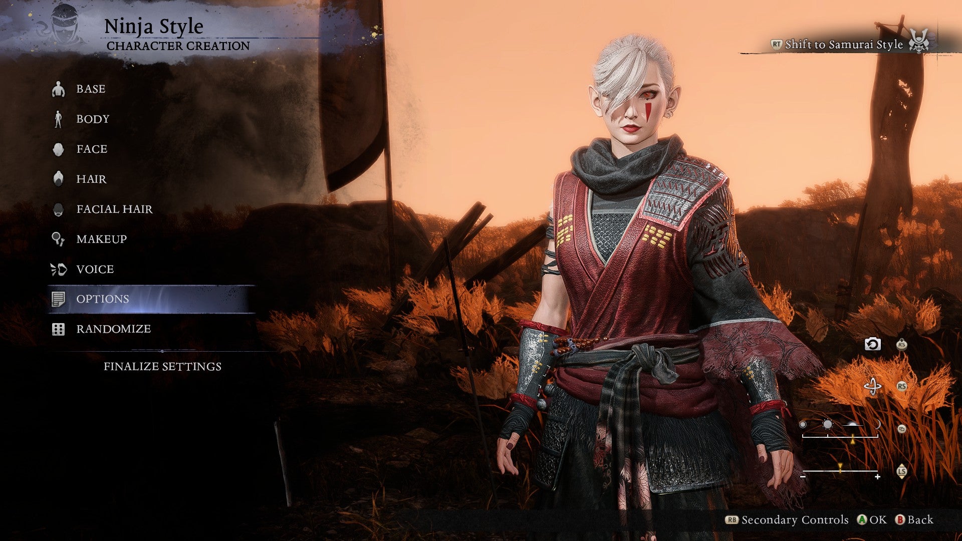 A character in Nioh 3's character creator who looks like Impa from The Legend of Zelda. - 15