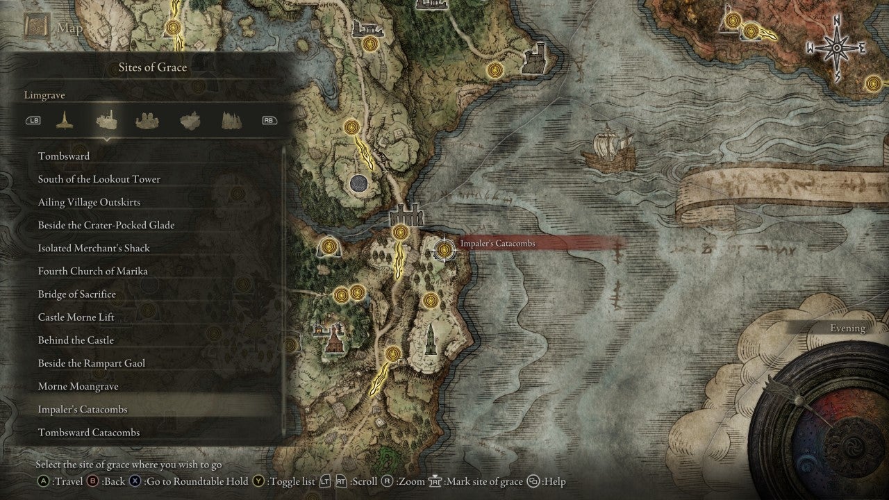 Impaler&rsquo;s Catacombs Grace in Elden Ring