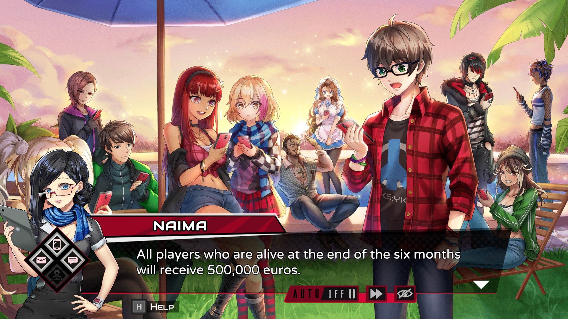 The cast of Inescapable look at their phones in horror - 37