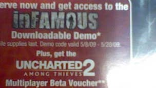 Get access to Uncharted 2 multiplayer beta when you pre-order inFamous