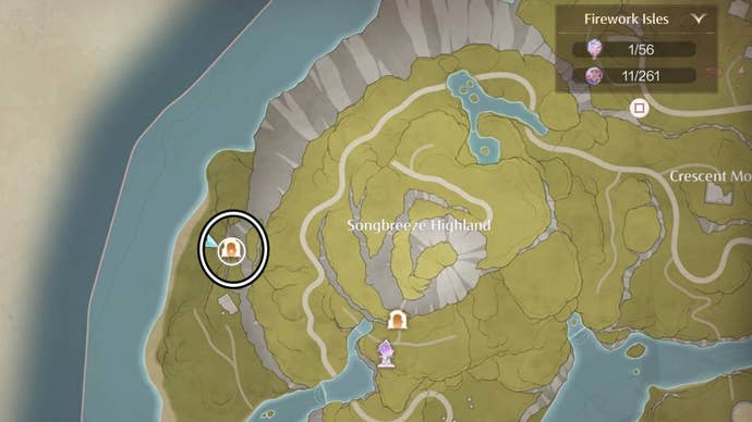 infinity nikki Behind-The-Mountain Cavern map location