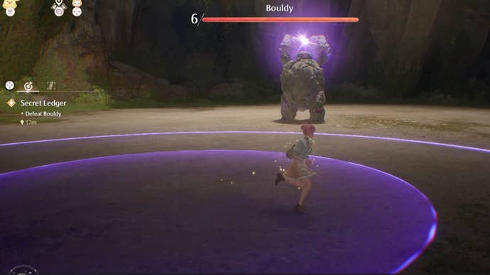 infinity nikki bouldy aoe attack purple glow on ground