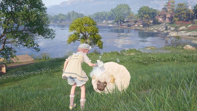 infinity nikki brushing florist sheep