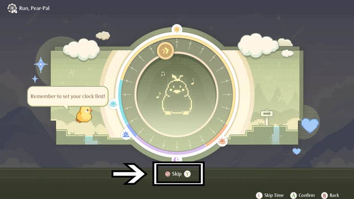 infinity nikki change time of day skip mini game option