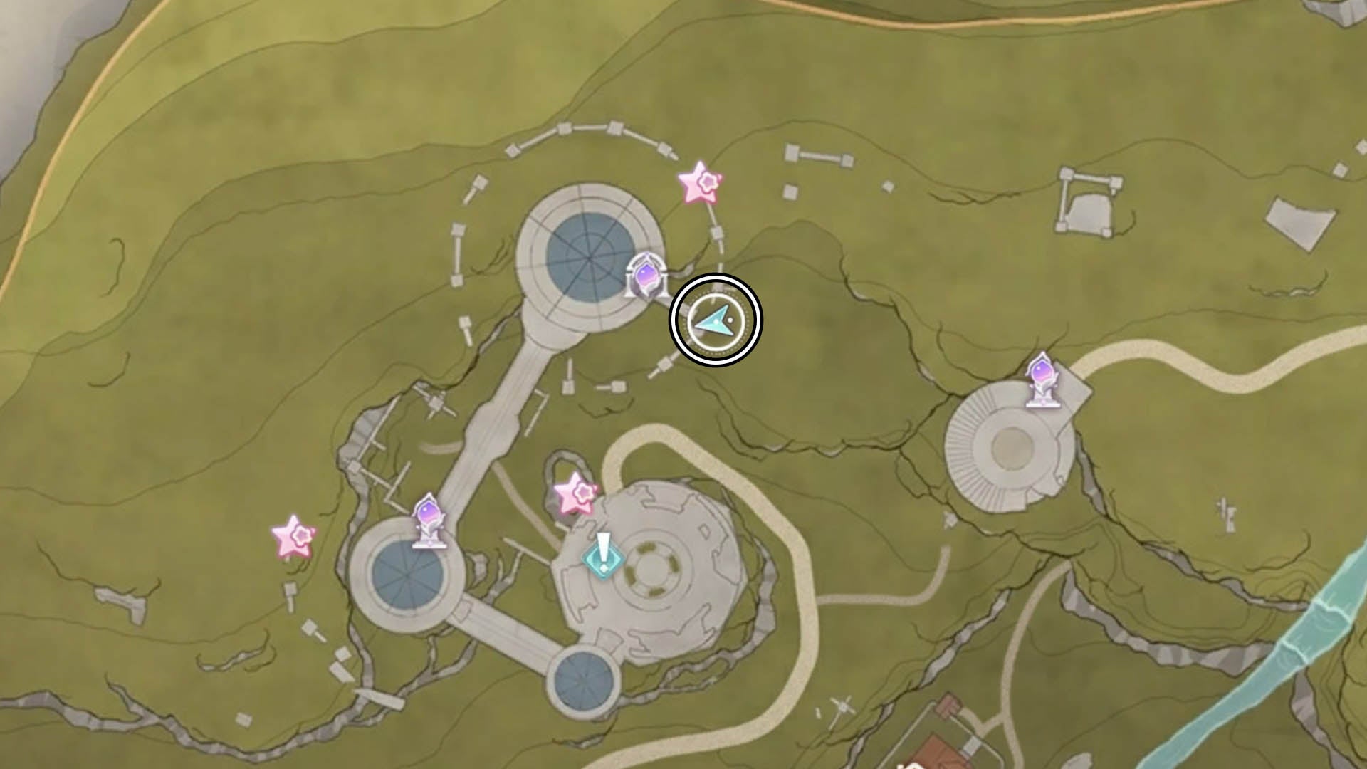 infinity nikki dream warehouse photo of cranes map location