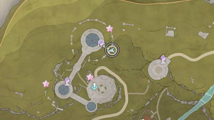 infinity nikki dream warehouse photo of cranes map location