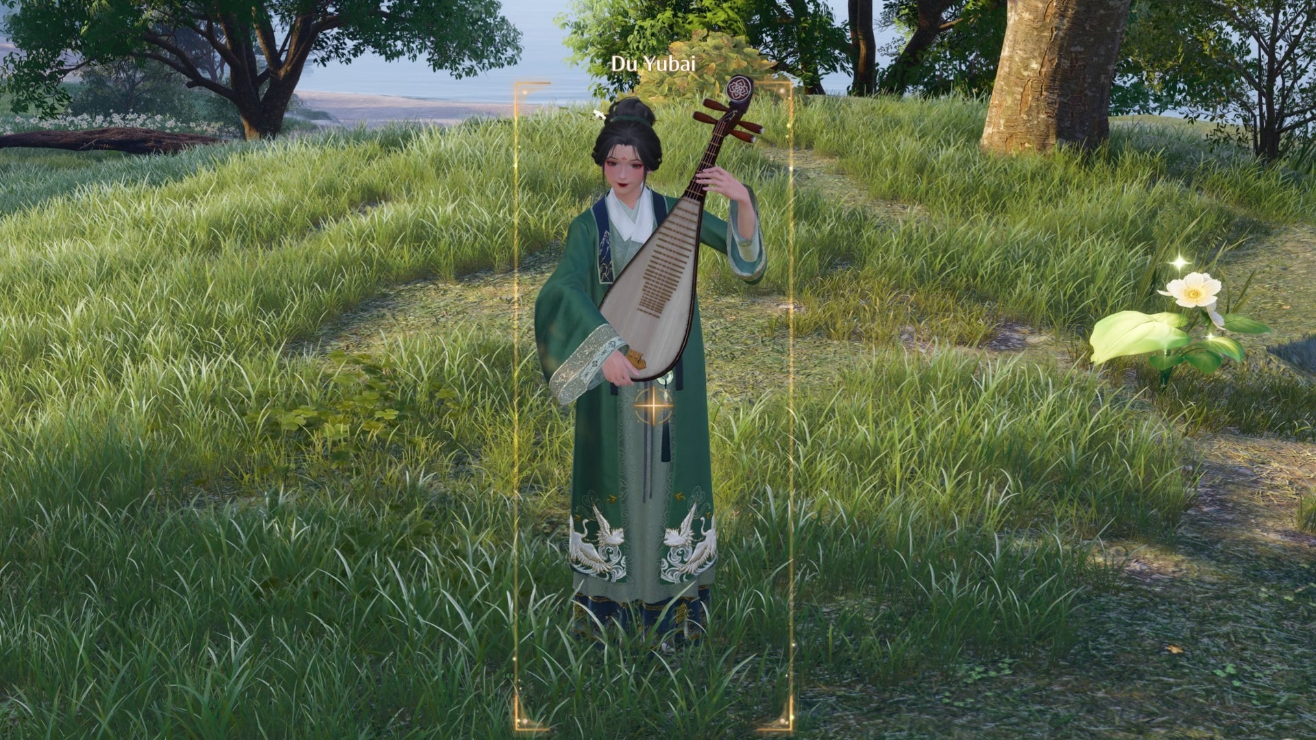 infinity nikki du yubai tuning strings photo confirmation with gold frames