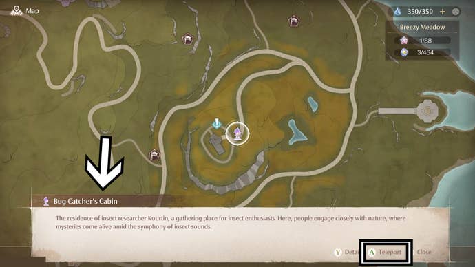 infinity nikki fast travel warp spire details on map