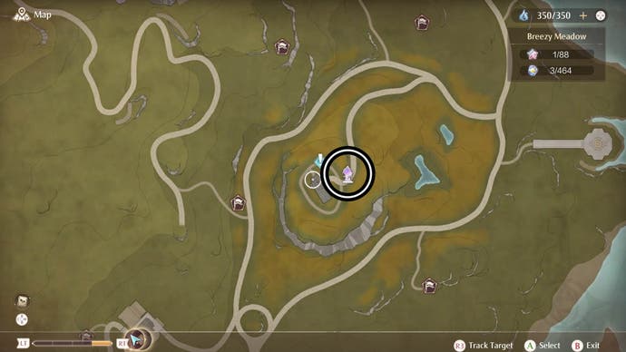 infinity nikki fast travel warp arrow icon on map