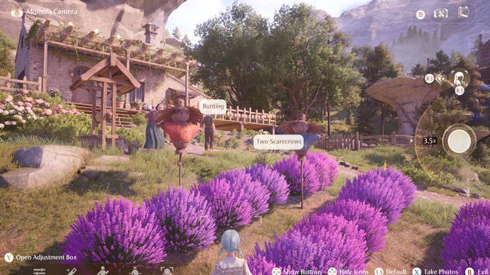 infinity nikki flying bunting forced perspective photo subjects labelled