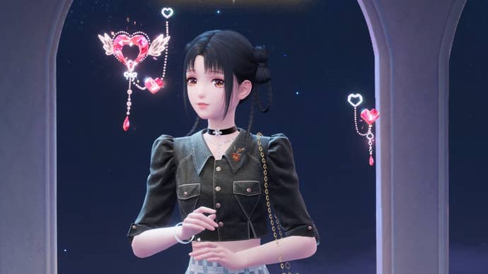 infinity nikki heart kiss head eureka