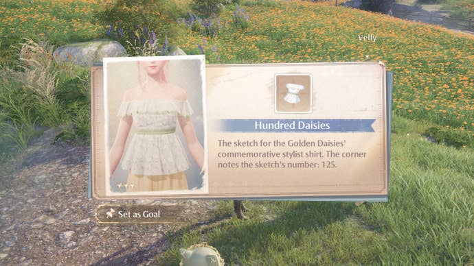 infinity nikki hundred daisies top sketch reward