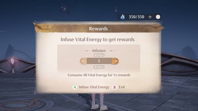 infinity nikki infuse vital energy to get rewards in phantom trial