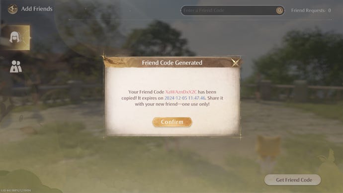 A Friend Code in Infinity Nikki.
