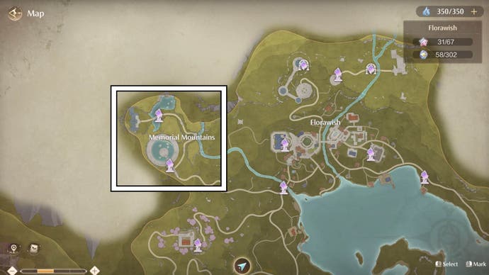 infinity nikki kilo the cadenceborn map location memorial mountains