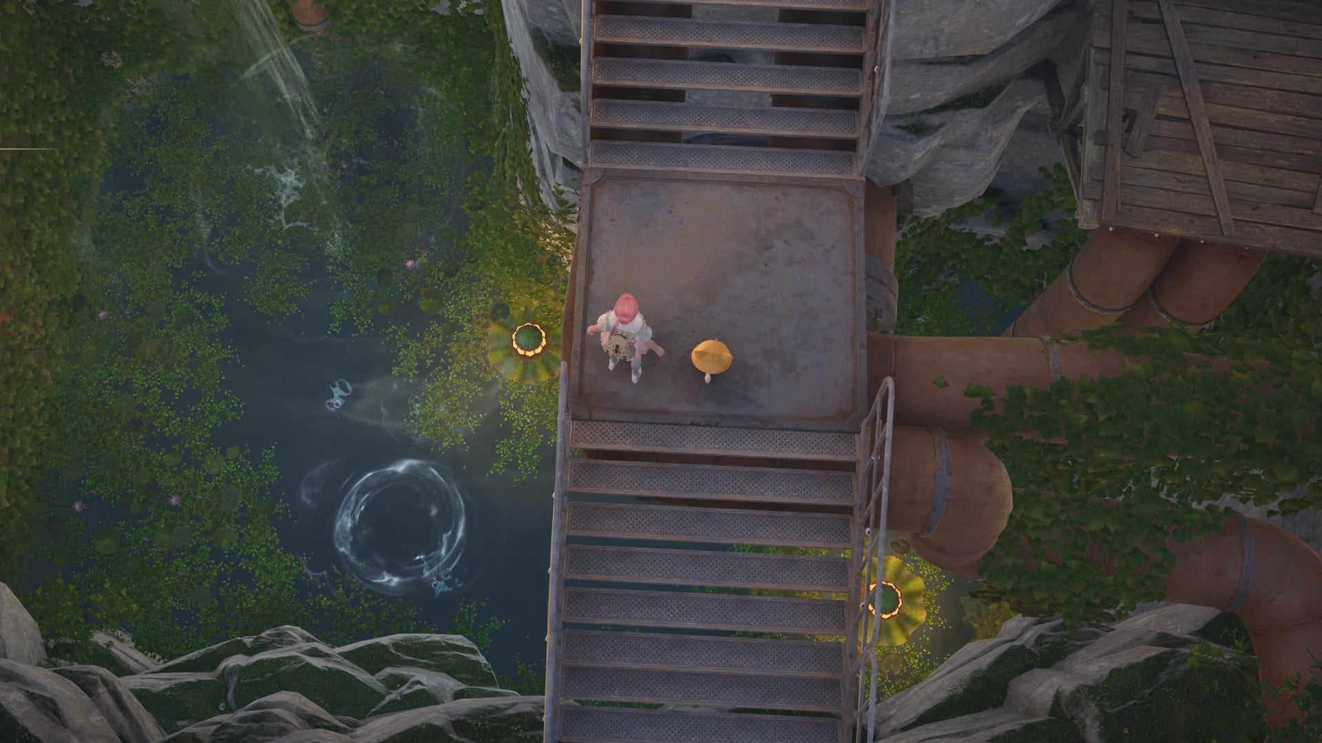 infinity nikki lamp fish fishing spot inside cave near nonoys secret base