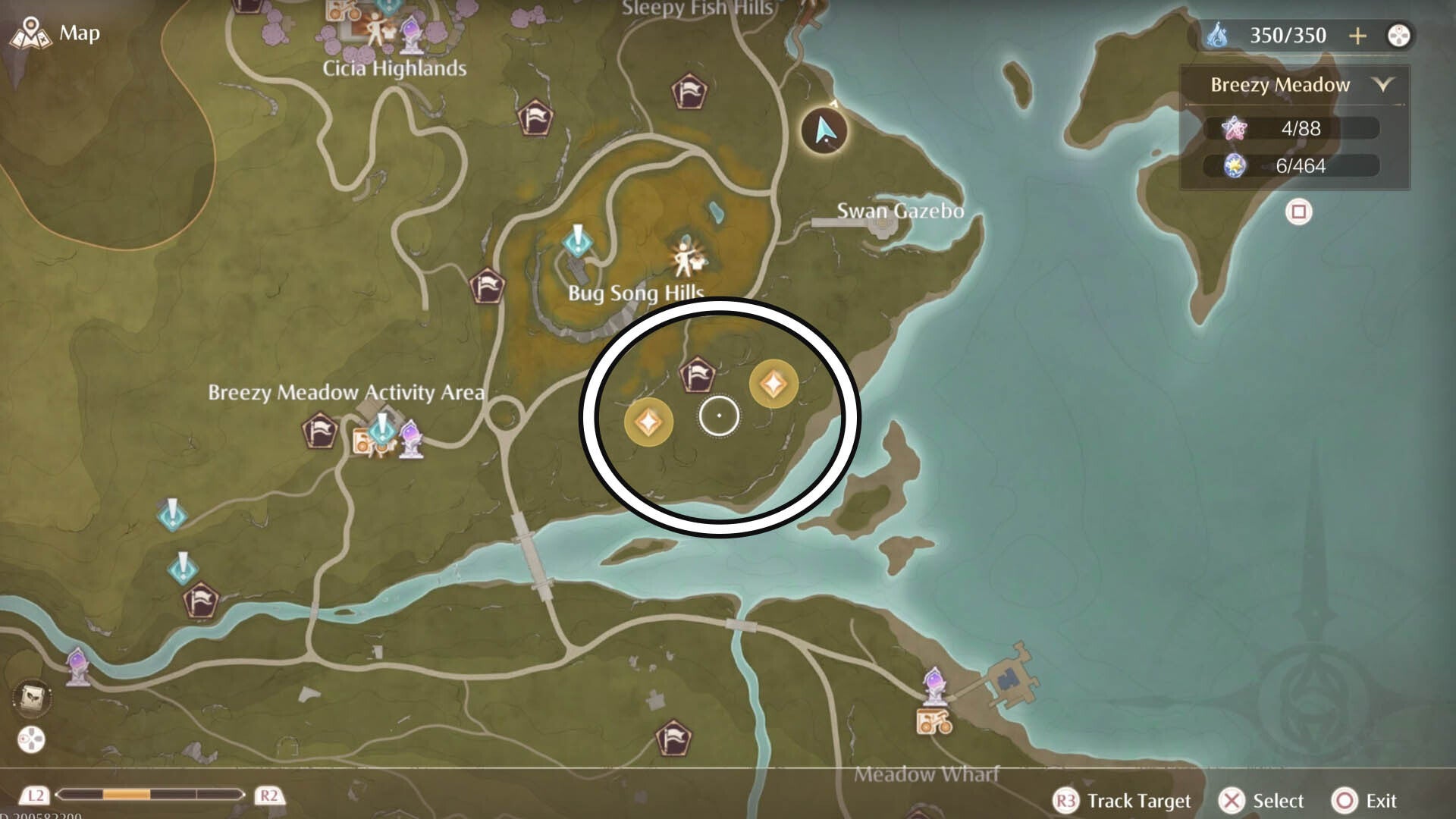 infinity nikki listening to echoes past pony pasture map location