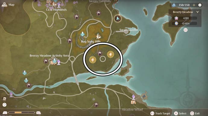 infinity nikki listening to echoes past pony pasture map location