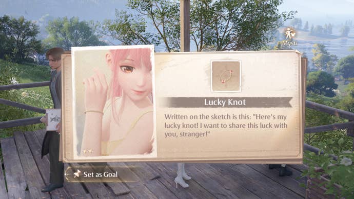 infinity nikki lucky knot bracelet sketch reward