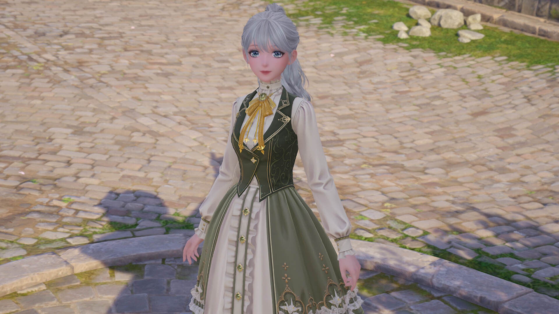 infinity nikki nikki wearing paper crane flight dress for yesteryears she quest