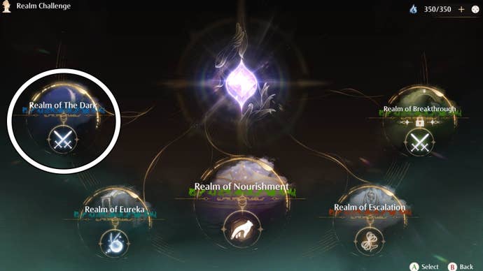 infinity nikki realm challenges dark realm highlighted