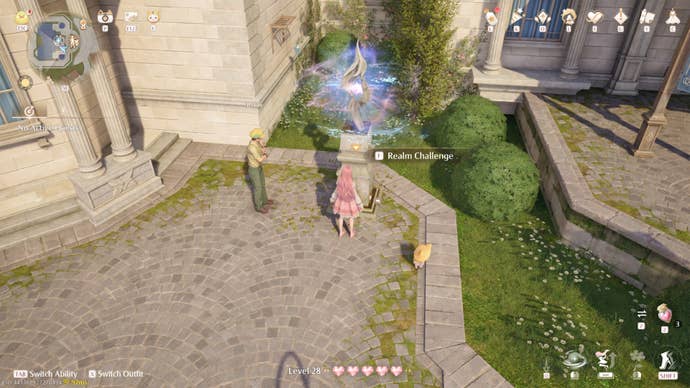 A Warp Spire in Infinity Nikki.