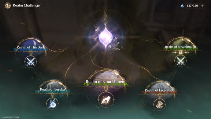 The Realm Challenge menu in Infinity Nikki.