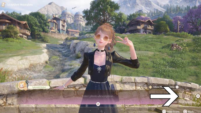 infinity nikki rewind across time and space nikki bridge post snapshot option