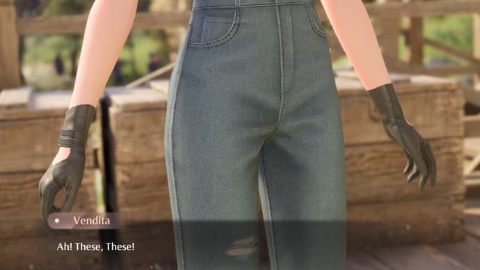 infinity nikki showing midnight moon gloves to vendita