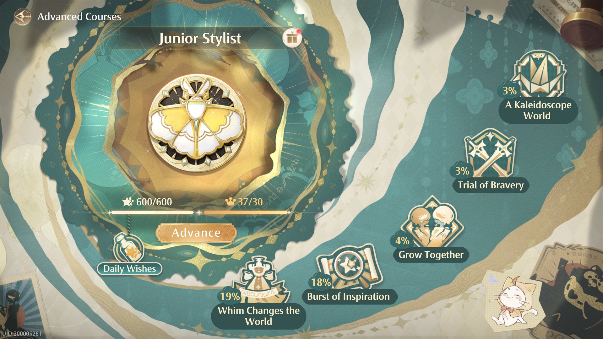 The Course menu in Infinity Nikki. - 4