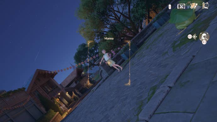 infinity nikki taking a photo of manna and the stars