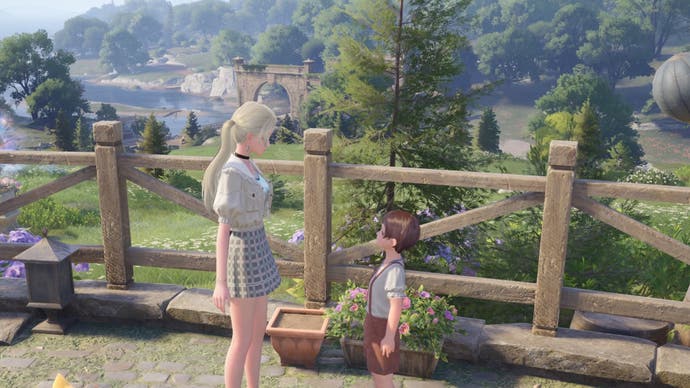 Infinity Nikki speaking to Peysi for Fly High Friend Random Rand