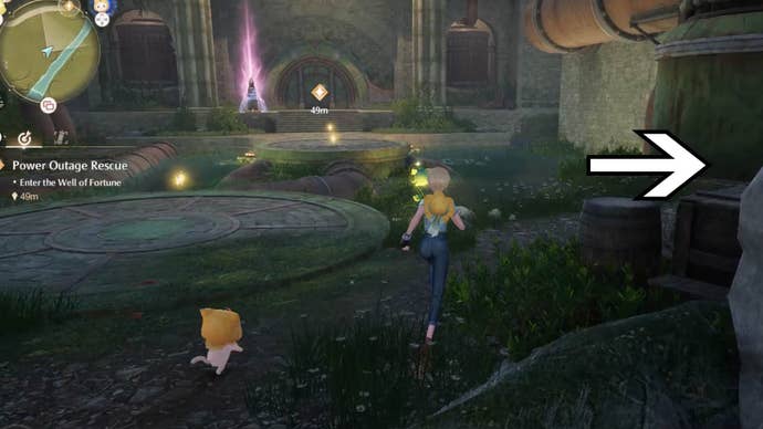 infinity nikki well of fortune path to curio domain portal start