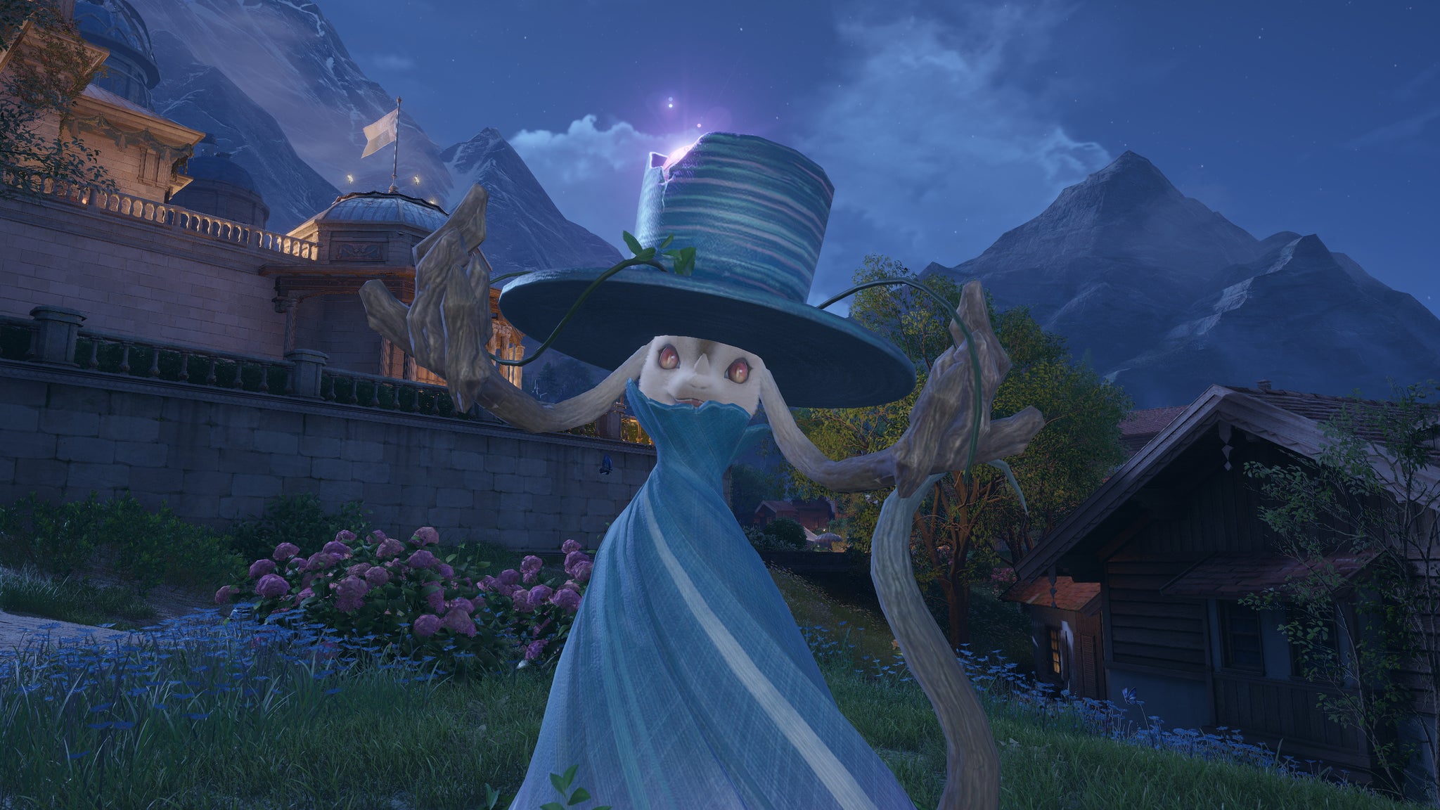 Nikki in the process of collecting a Florawish Whimstar in Infinity Nikki. - 20