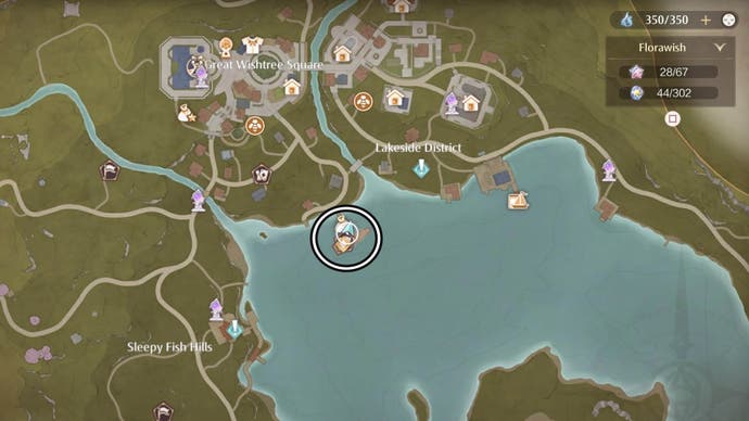 Infinity Nikki White Jade Ship Location Card