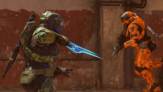 Two Spartans do battle in Halo Infinite's multiplayer