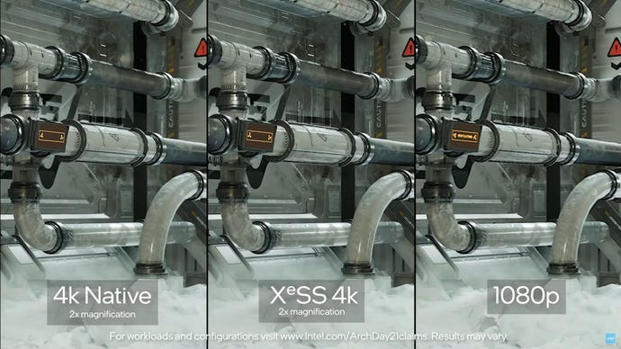 A screenshot of Intel XeSS running in Unreal Engine.