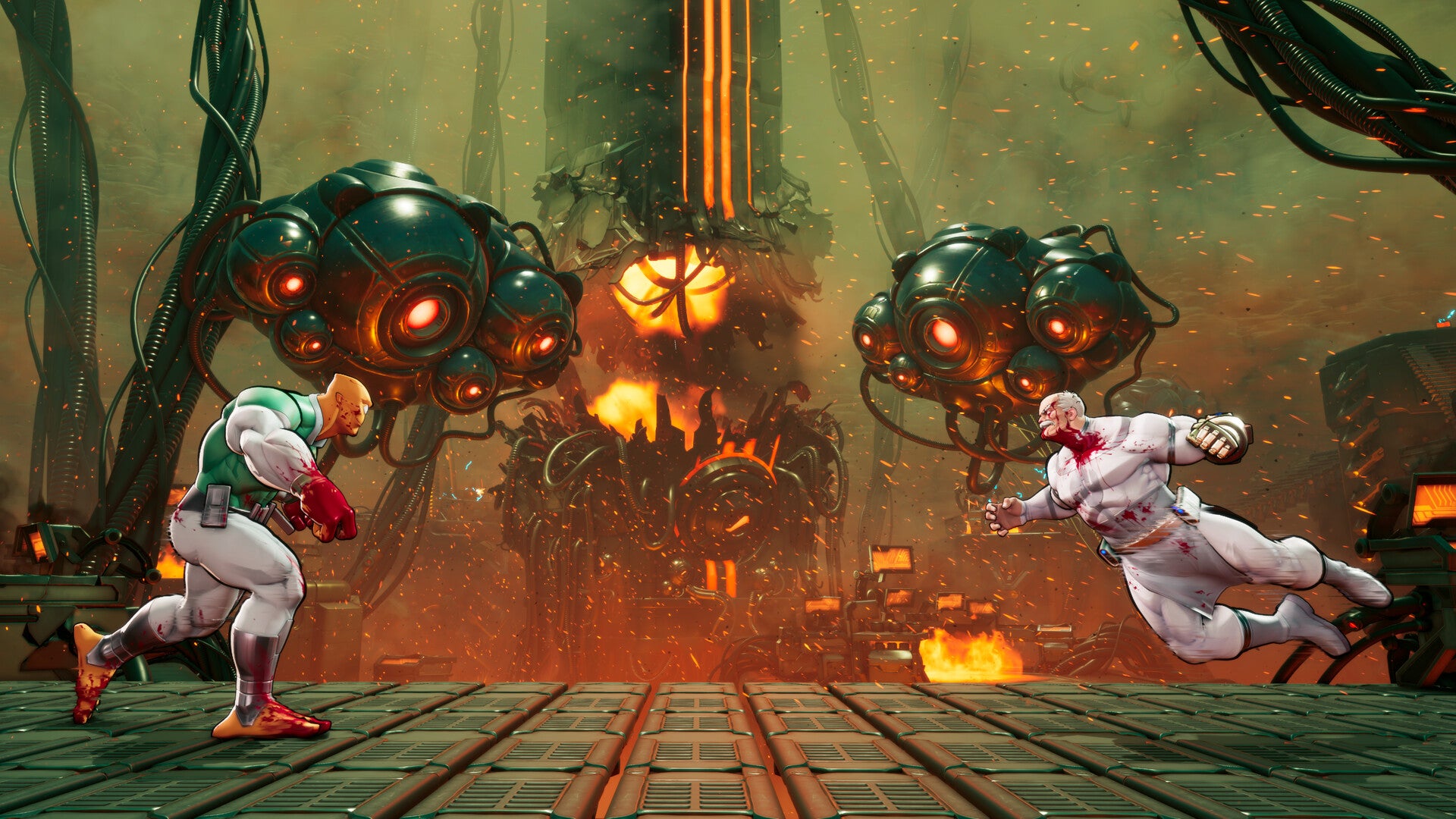 Conquest and Allen fighting in Invincible Vs