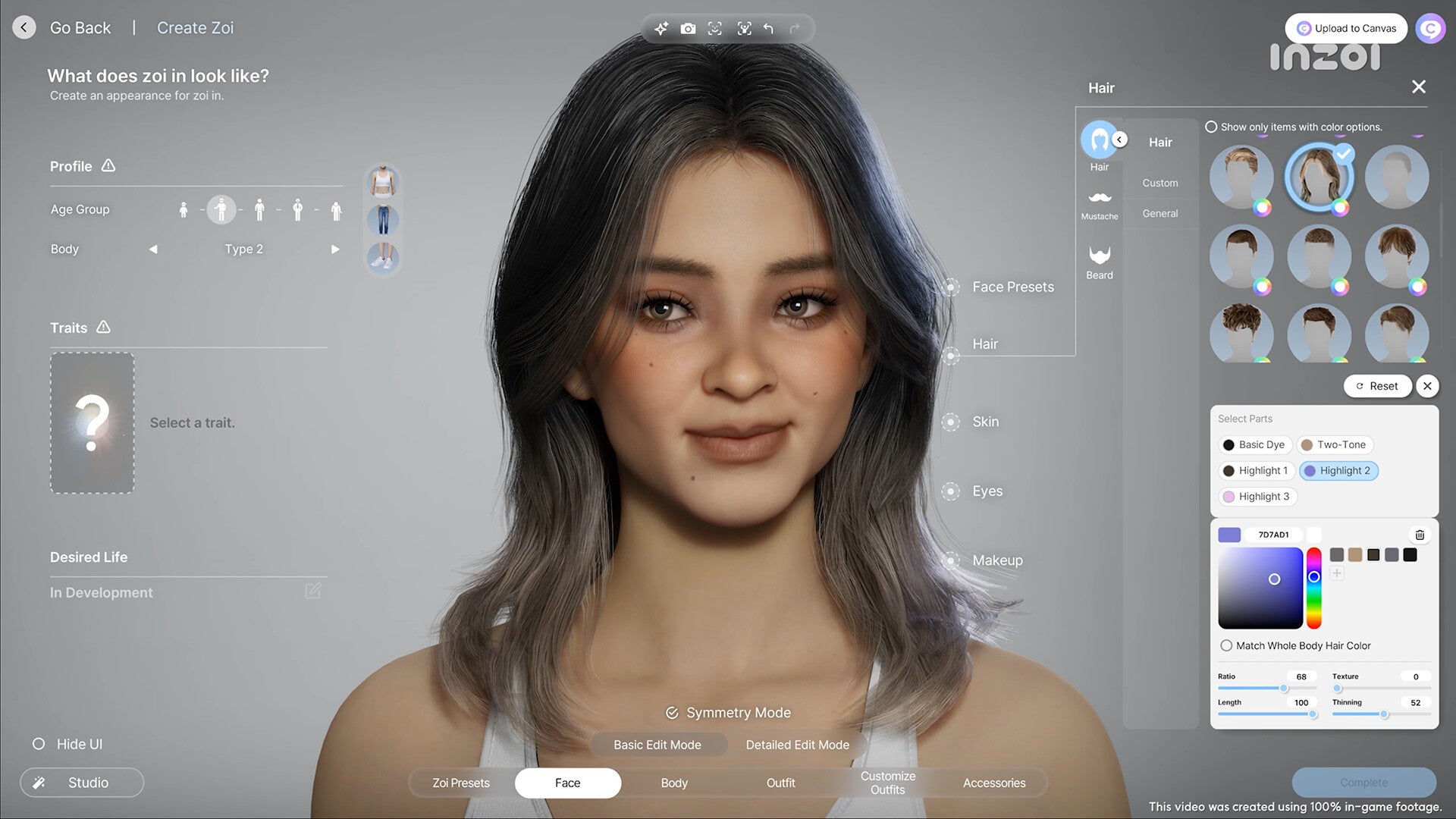 Inzoi's character creator. - 20