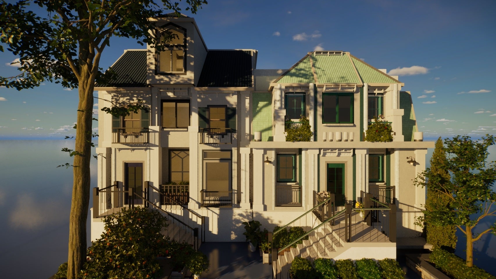 Two Parisian-inspired townhouses created in inZOI. - 21