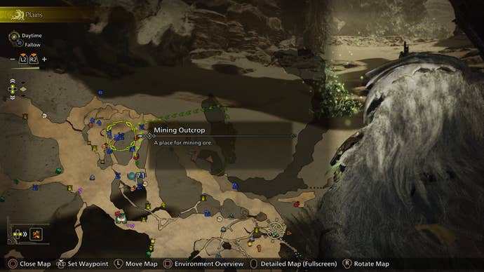 Iron Ore Map in Monster Hunter Wilds