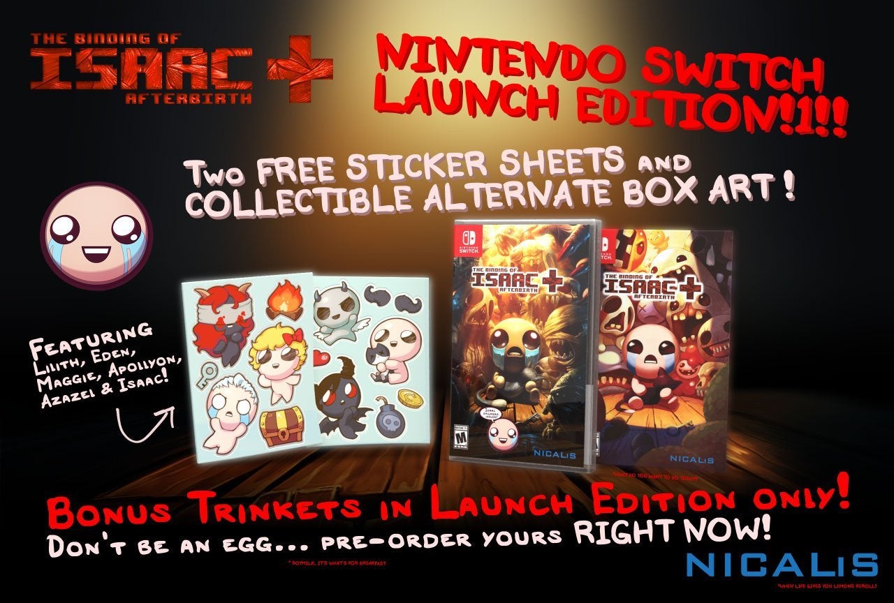 Binding of sale isaac switch code