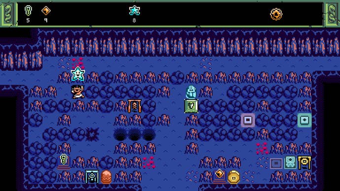 Finding the star in a dark cavern, in Isles Of Sea and Sky.