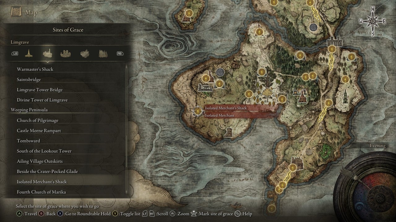 Isolated Merchant Shack in Elden Ring